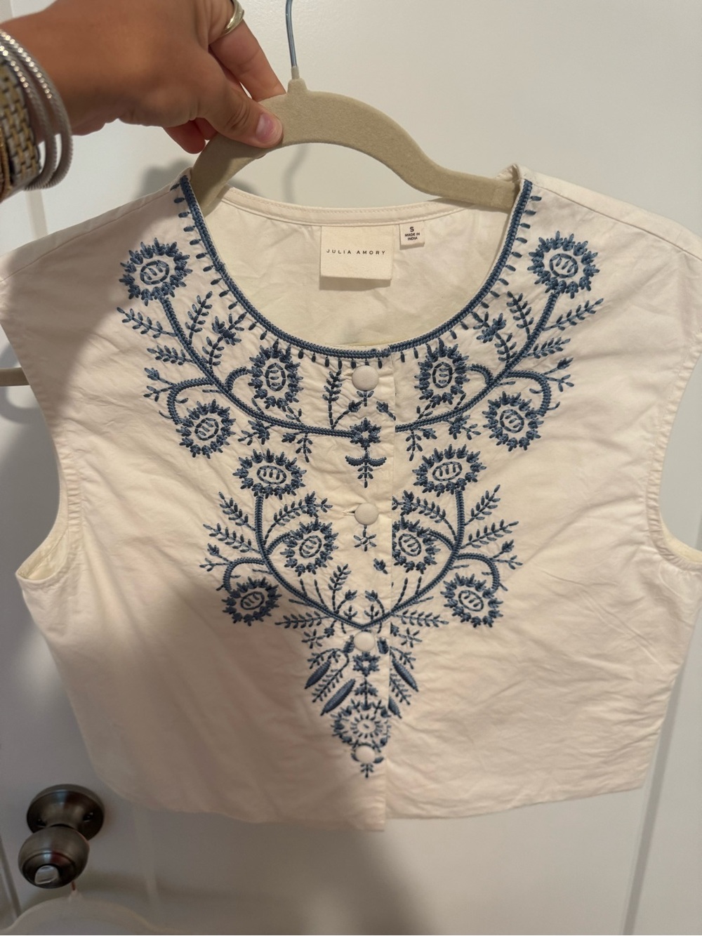 Julie Amory embroidered circle skirt set - Picture 3 of 7